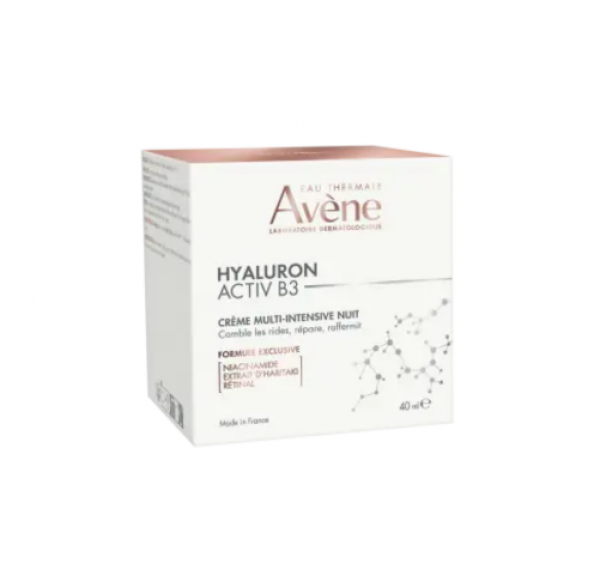 Hyaluron Activ B3 Crema de Noche Multi Intensiva, 40 ml. - Avene