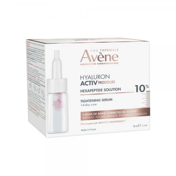 Hyaluron Activ Procedure, Sérum Tensor Solución 10% Hexapeptidos, 18 x 2 ml. - Avene