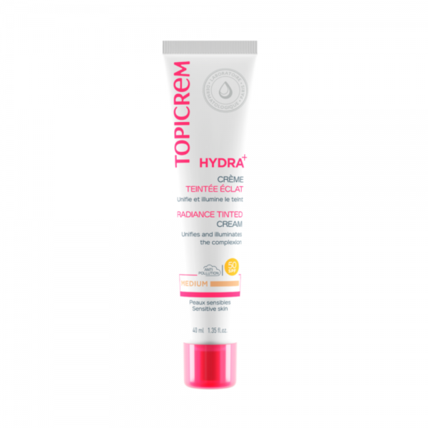 HYDRA+ Crema Tinta Color Medio SPF50, 40 ml. - Topicrem