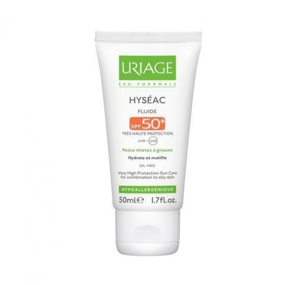 Hyséac Fluido Solar SPF50+, 50 ml. - Uriage 