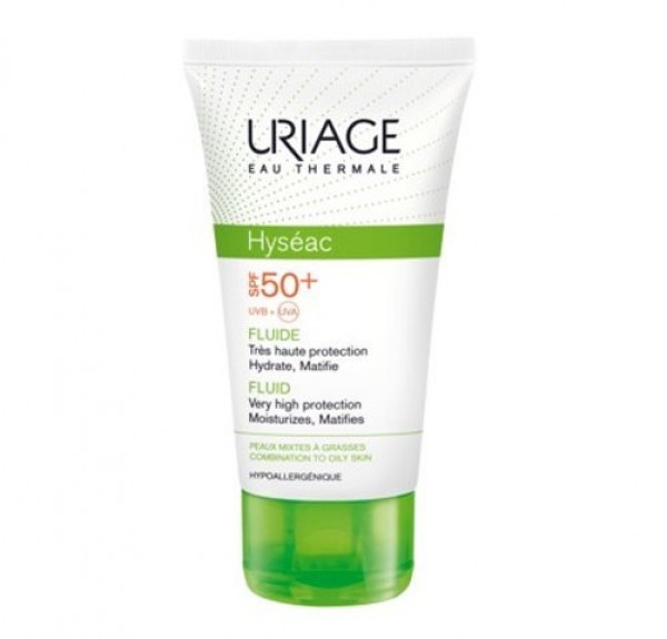 Hyséac Fluido Solar SPF50+, 50 ml. - Uriage 