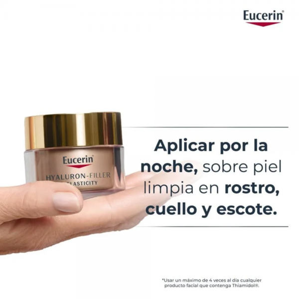 Hyaluron-Filler + Elasticity Crema de Noche, 50 ml. - Eucerin