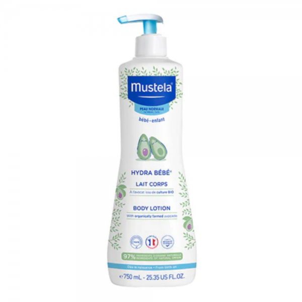 Hydra Bebé Leche Corporal con Aguacate Bio, 750 ml. - Mustela