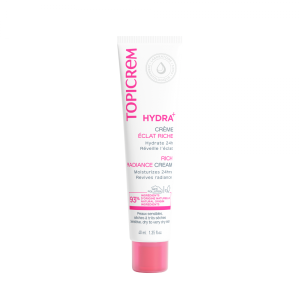 HYDRA+ Crema Hidratante Iluminadora Rica, 40 ml. - Topicrem