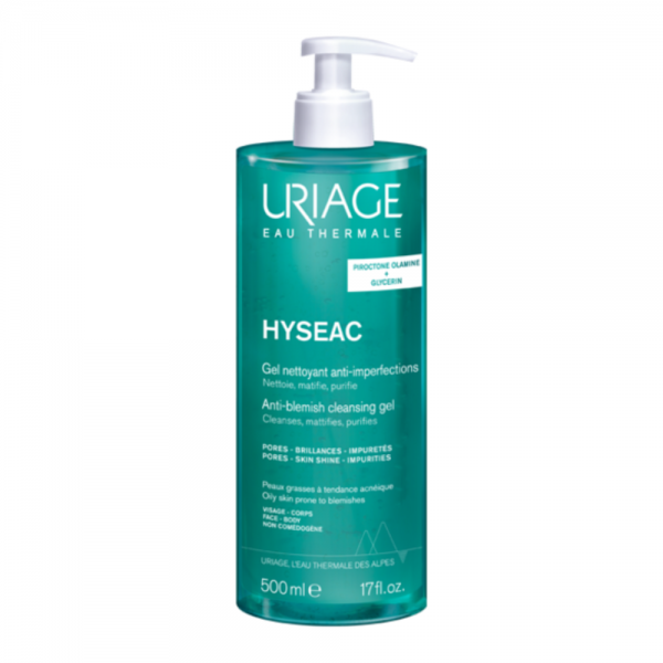Hyséac Gel Limpiador, 500 ml. - Uriage