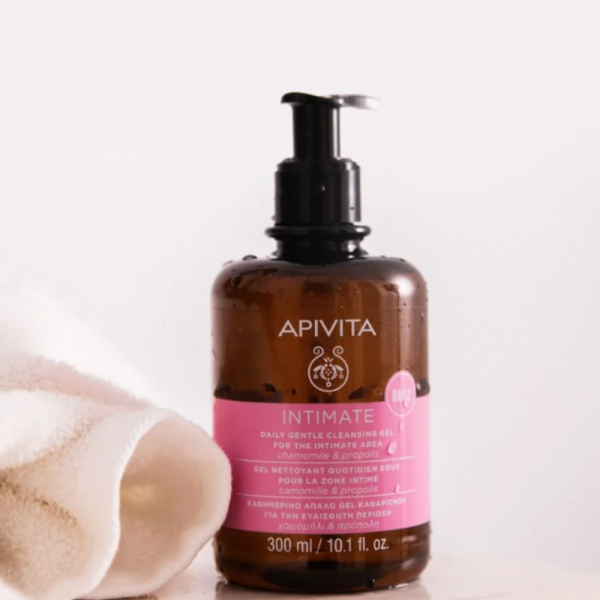 Intimate Care Gel Suave de Higiene Íntima Diaria con Camomila y Propóleo, 300 ml. - Apivita