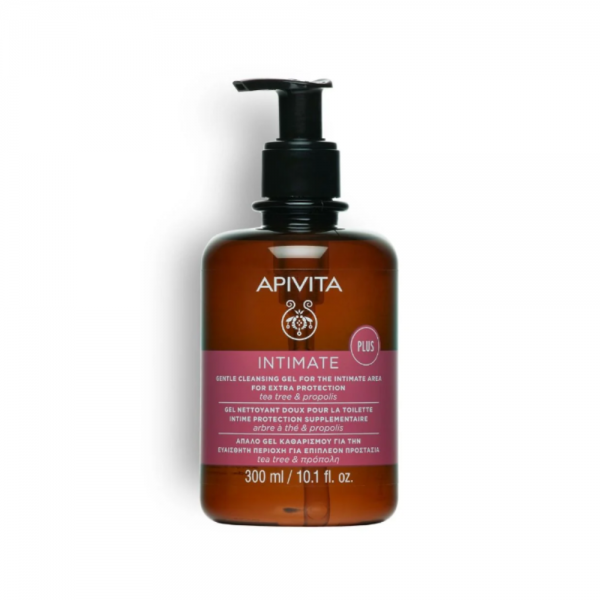 Intimate Care Gel Limpiador Suave para la Zona Íntima para una Protección Extra, 300 ml. - Apivita
