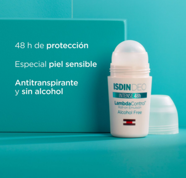 Isdin Deo LambdaControl roll-on 48h Sin Alcohol, 50 ml. - Isdin
