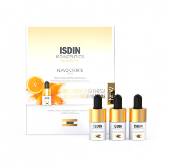 Isdinceutics Flavo-C Forte Sérum, 3 frascos x 5.3 ml. - Isdin