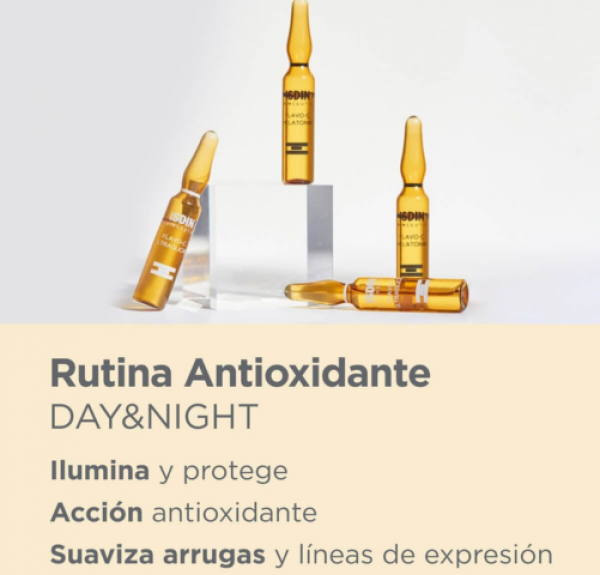 Isdinceutics Flavo-C Melatonin & Ultraglican, 20 ampollas de 2 ml. - Isdin