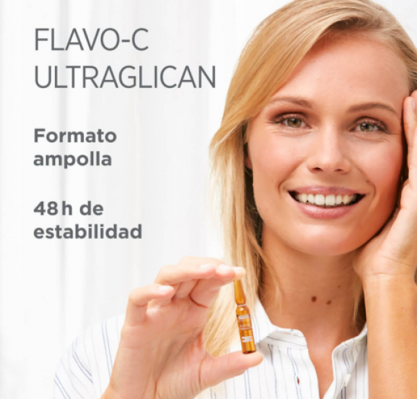 Isdinceutics Flavo-C Ultraglican, 30 Ampollas x 2 ml. - Isdin