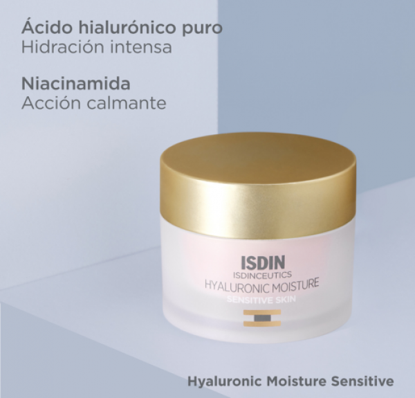 Isdinceutics Hidratación Hyalurónica Piel Sensible, 50 ml. - Isdin 