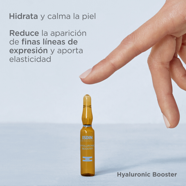 Isdinceutics Hyaluronic Booster Sérum Hidratante, 10 Ampollas x 2 ml. - Isdin 