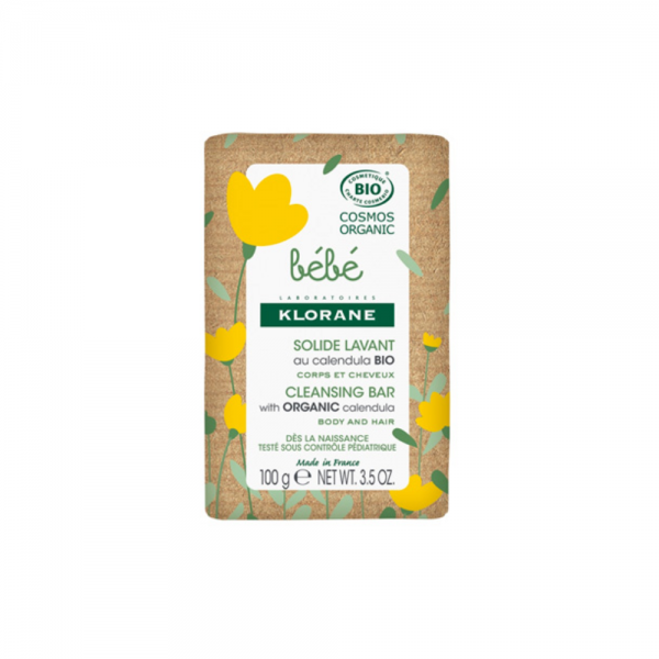 Jabón Sólido Limpiador a la Calendula BIO, 100 g. - Klorane