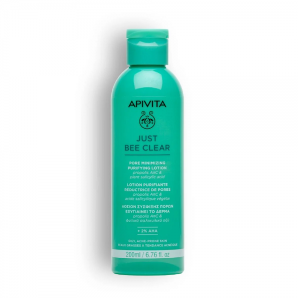 Just Bee Clear, Loción Purificante Minimizador, 200 ml. - Apivita