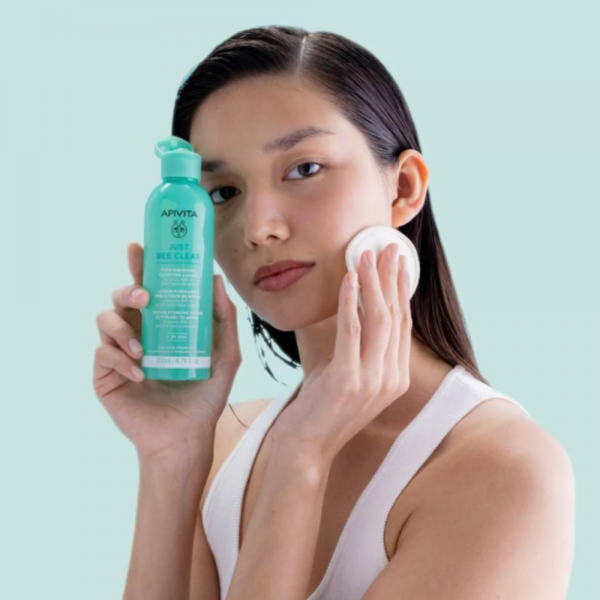 Just Bee Clear, Loción Purificante Minimizador, 200 ml. - Apivita