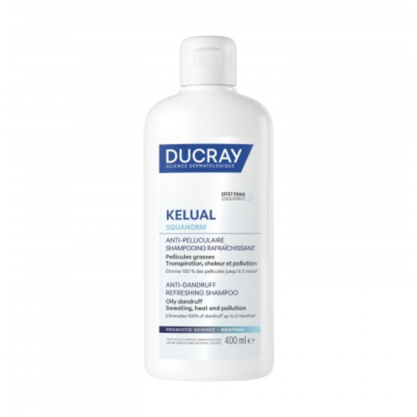 Kelual Squanorm Champú Anticaspa Refrescante, 400 ml. - Ducray
