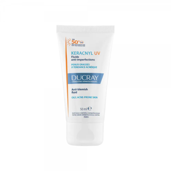 Keracnyl UV SPF50+ Fluido Anti-Imperfecciones, 50 ml. - Ducray