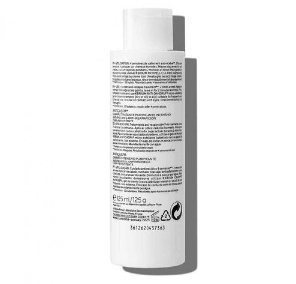 Kerium DS Champú Tratamiento Intensivo Anticaspa, 125 ml. - La Roche Posay