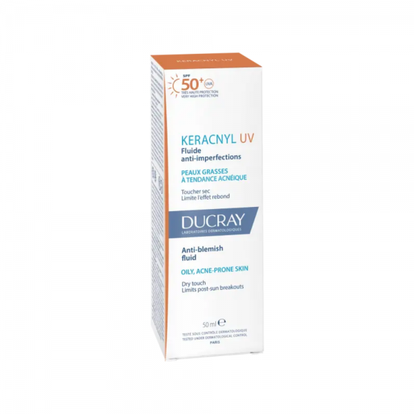 Keracnyl UV SPF50+ Fluido Anti-Imperfecciones, 50 ml. - Ducray
