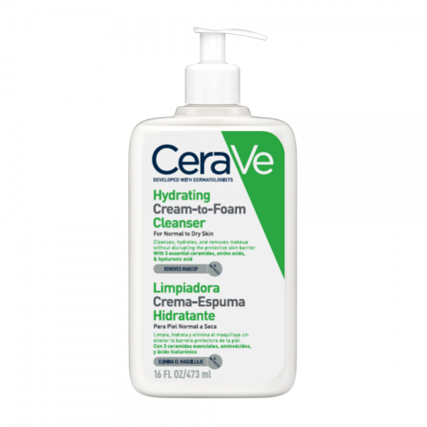 Limpiador Crema-Espuma Hidratnate, 473 ml. - CeraVe