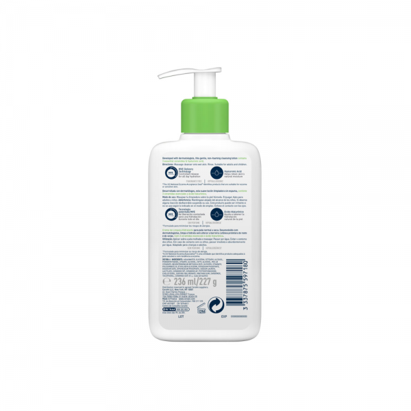 Limpiador Hidratante, 236 ml. - CeraVe
