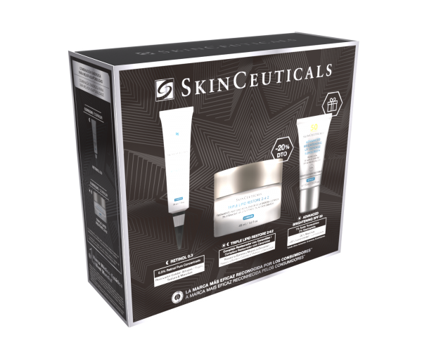 Pack Protocolo Alta Eficacia, Triple Lipid Restore 2:4:2, 48 ml [-20%] + Advanced Brightening UV Defense Sunscreen SPF 50 de Regalo, 15 ml. - Skinceuticals