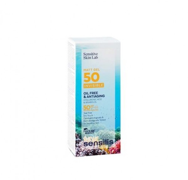 Fotoprotector Gel Matt Invisible. Oil Free SPF 50+, 40 ml. - Sensilis