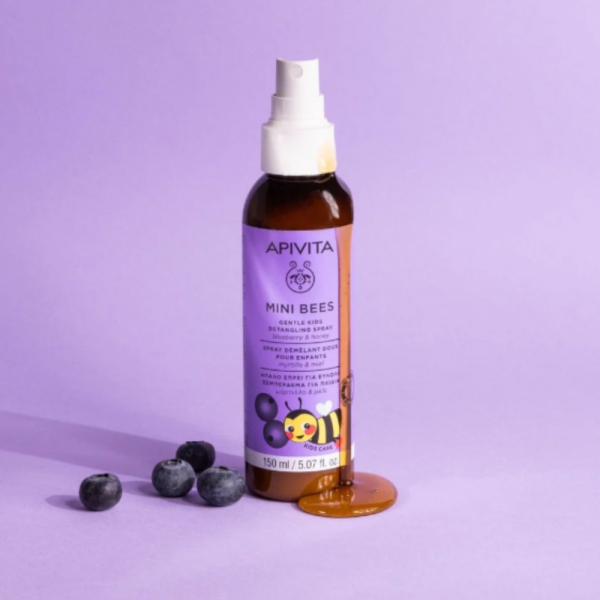 Mini Bees Spray Desenredante Suave para Niños, 150 ml. - Apivita