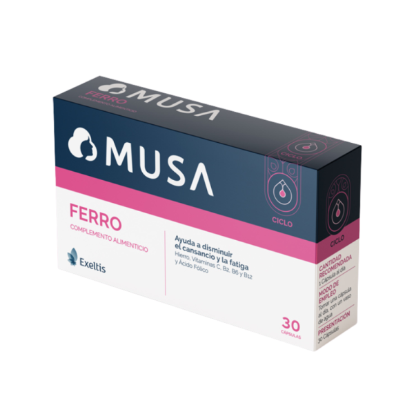 Musa Ferro Complemento Alimenticio, 30 Cápsulas. - Exeltis