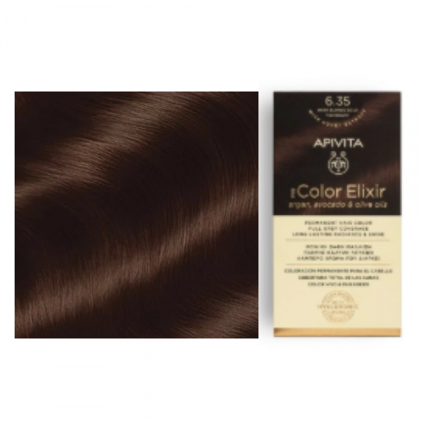 My Color Elixir N6.35, Rubio Oscuro Dorado Caoba. - Apivita