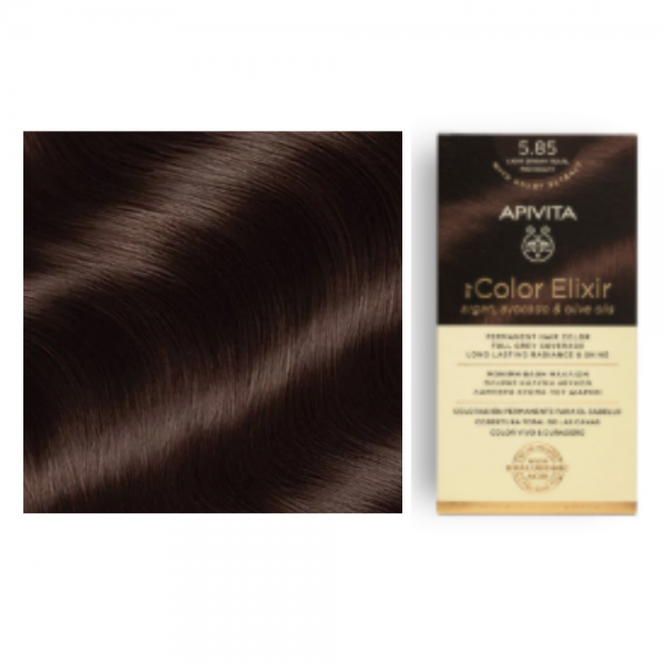 My Color Elixir N5.85, Castaño Claro Perlado Caoba. - Apivita