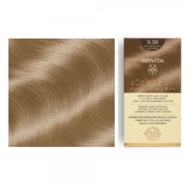 My Color Elixir N9.38, Rubio muy Claro Dorado Perlado. - Apivita