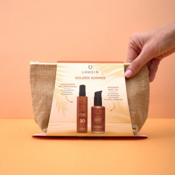 Neceser Golden Summer Acelerador del Bronceado, 100 ml + Radiance Body Oil, 100 ml. - Uresim