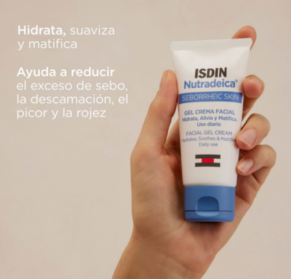 Nutradeica Gel-Crema Facial Piel Seborreica, 50ml. - Isdin
