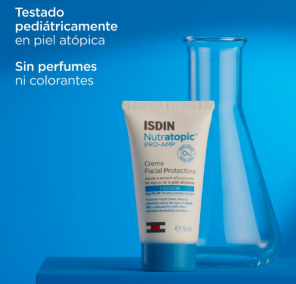 Nutratopic Pro-AMP Crema Facial Piel Atópica, 50 ml. - Isdin