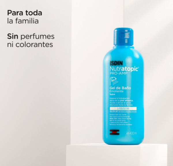 Nutratopic PRO-AMP Gel de Baño Emoliente, 750 ml. - Isdin 