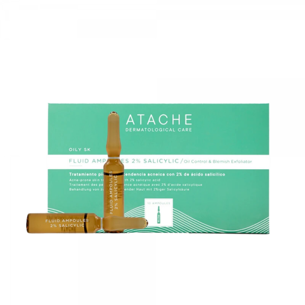 Oily SK Ampollas Fluidas 2% Salicílico, 10 x 2 ml. - Atache