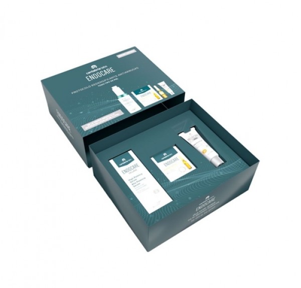 Pack Endocare Cellage Serum, 30 ml. + Endocare Ampollas 1 Second Flash, 4x1 ml. + Heliocare 360º Age Active Fluid, 15 ml. de Regalo. Cantabria Labs