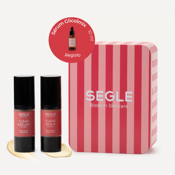 Cofre Despigmentante Gel Crema Clear Azelaic, 30ml + Gel Clear Skin R, 30ml. - Segle Clinical 