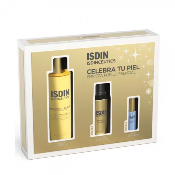 Pack Esencial de Isdinceutics: Essential Cleansing, 200 ml. + Essential Purifier, 30 ml. + Hyaluronic Concentrate Serum, 5 ml. - Isdin