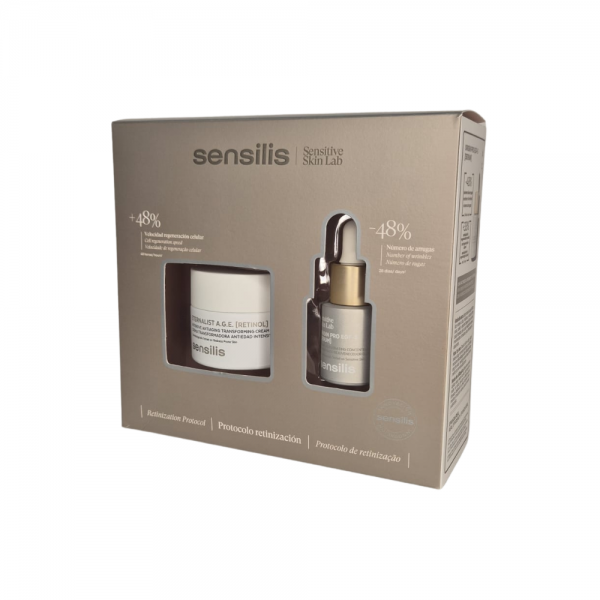 Pack Eternalist A.G.E. [Retinol] Crema, 50 ml. + Origin Pro EGF-5 Sérum, 15 ml. - Sensilis
