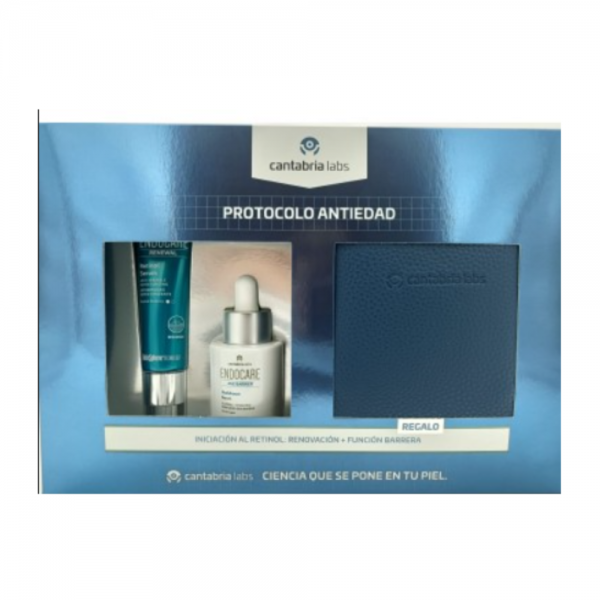 Pack Protocolo Antiedad, Endocare Renewal Retinol Serum [0.2%], 30 ml + Endocare Age Barrier Niacinal Sérum Gel, 30 ml. - Cantabria Labs