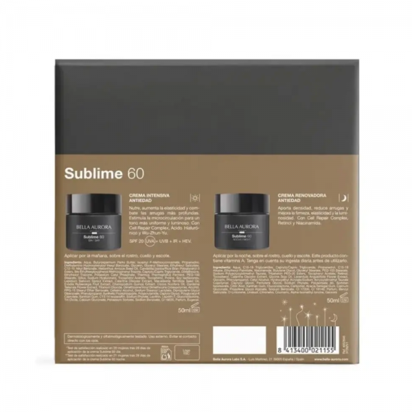 PACK Sublime 60 Ritual Antiedad + Nutritivo + Renovador. - Bella Aurora 