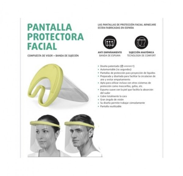 Visera protectora con best sale gafas