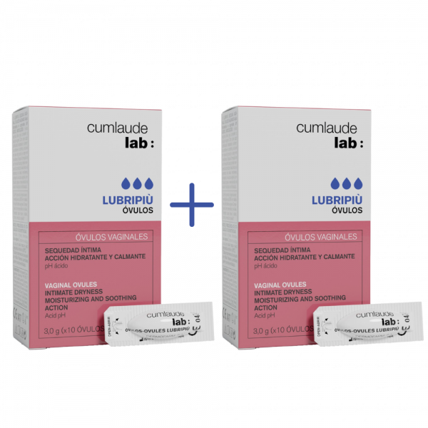PACK DUPLO Lubripiù Óvulos, 10 ud. - Cumlaude Lab