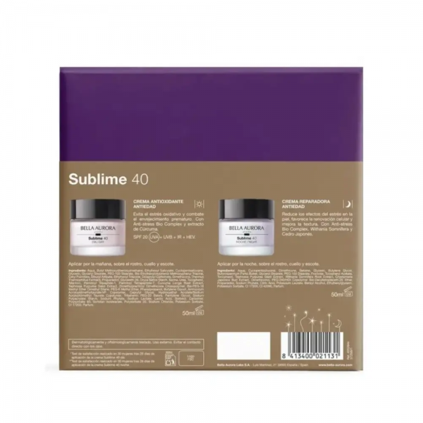 PACK Sublime 40 Ritual Antiedad + Antioxidante + Antiestrés. - Bella Aurora 