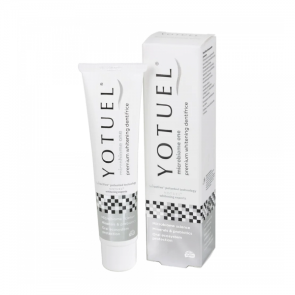 Pack Yotuel Microbiome One Premium Whitening, 75 ml + Regalo de Neceser + Minitalla de Yotuel Colutorio + Minitalla de Yotuel Microbiome One Premium Whitening.- Cantabria Labs