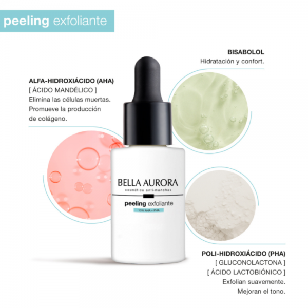 Peeling Exfoliante 10% AHA + PHA Anti-Manchas, 30 ml. - Bella Aurora Labs