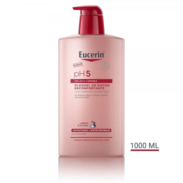 pH5 Óleo gel de Ducha Reconfortante, 1 L. - Eucerin